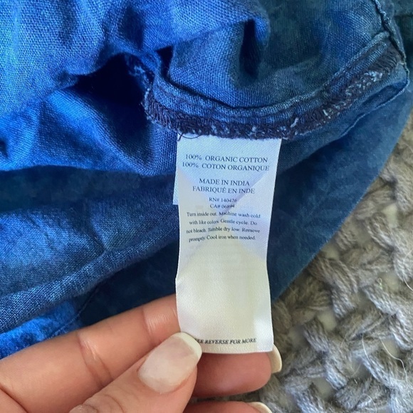 FAHERTY Bodhi Floral Raglan Sleeve Ruffle Top in Sz M - Picture 7 of 7